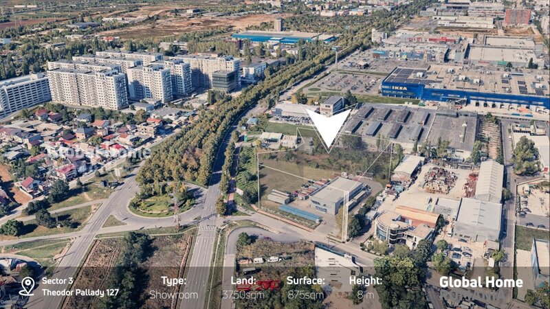 Theodor Pallady 127, showroom, hala 875 mp, teren 4750 mp, 40 parcari.
